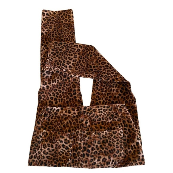 CHARTER CLUB Lexington Straight Leg Leopard Print Corduroy Pants Size 6 - Picture 3 of 15